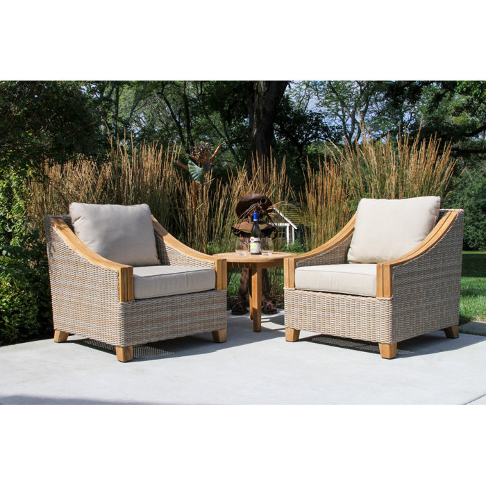 Carlton 4 Piece Rattan Sofa Seating Group with Sunbrella Cushions